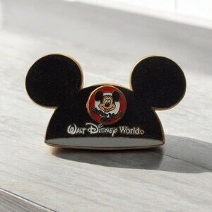 Disney Collectible Pin Mickey Mouse Club Hat (Flocked) - Signed on Rear 2005
